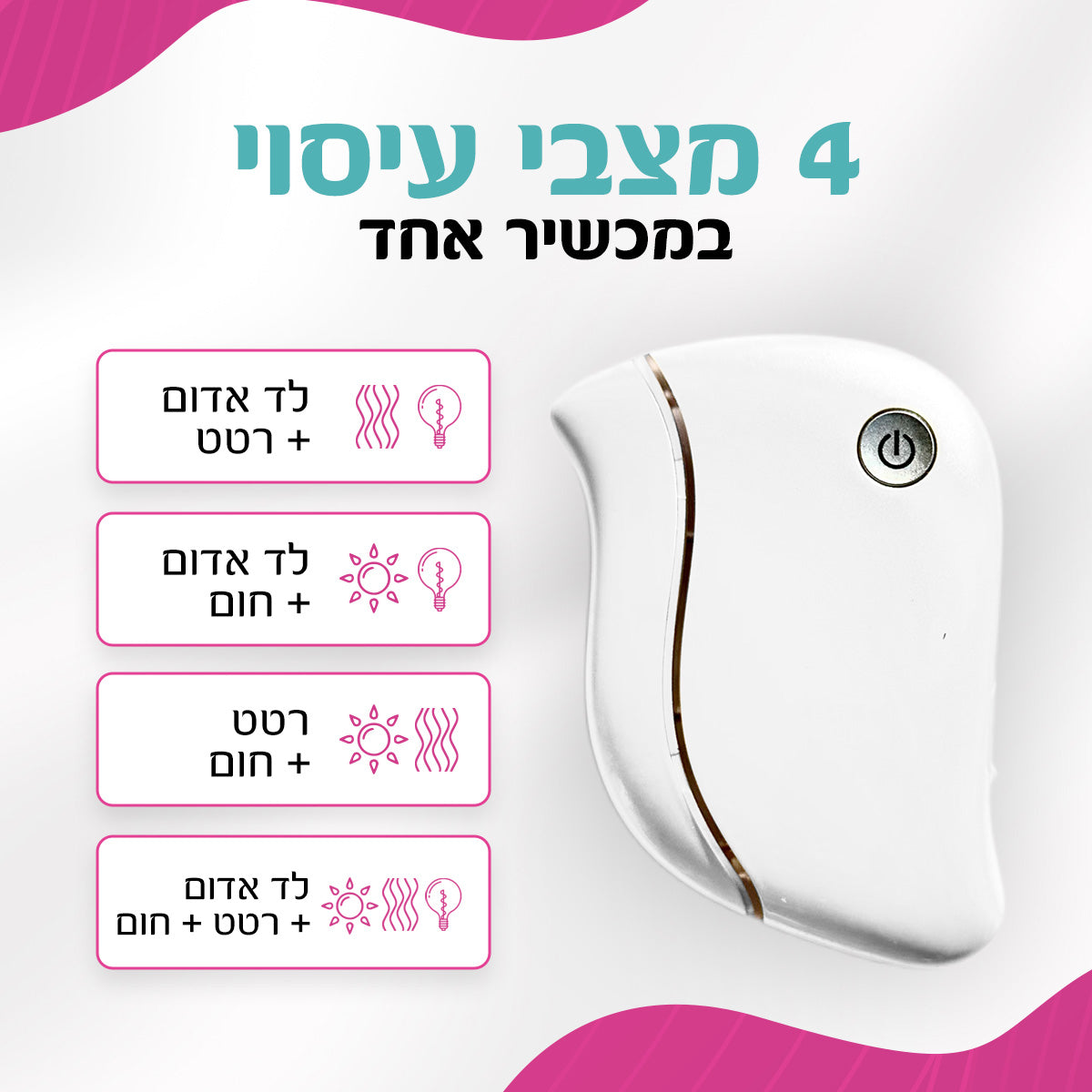 אבן גואשה חשמלית GLOW UP